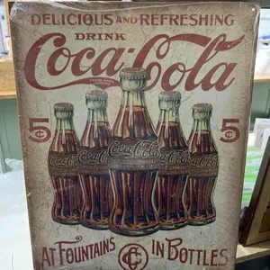 Metal Sign "Coca Cola" 12"x16"