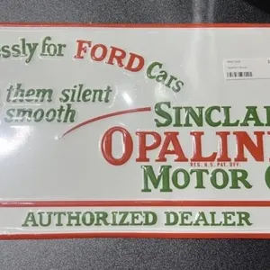 Metal Sign "Sinclair" 23"x10"