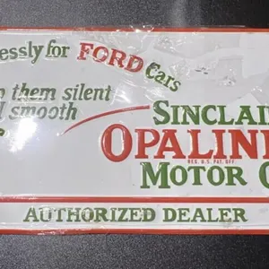 Metal Sign "Sinclair" 23"x10"
