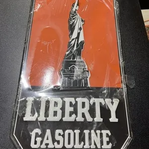Metal Sign "Liberty Gasoline" 11"x23"