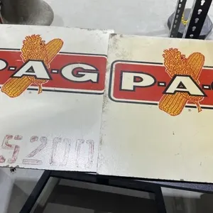 2 - Wood "PAG" Signs 18"x19"