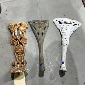 3 - Vintage Metal Stove Legs