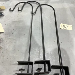 3 - Metal Clamp On Shephard's Hooks