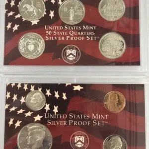 1999 SILVER PROOF SET 9 PC.  90% SILVER