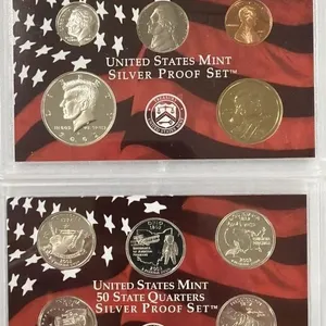2002 SILVER PROOF SET 10 PC  1.85 FV