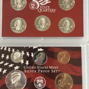 2003  SILVER PROOF SET 10 PC  1.85 FV