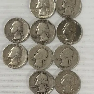 10 WASHINGTON QUARTERS 90%SILVER