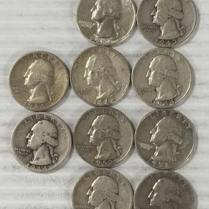 10 WASHINGTON QUARTERS 90%SILVER