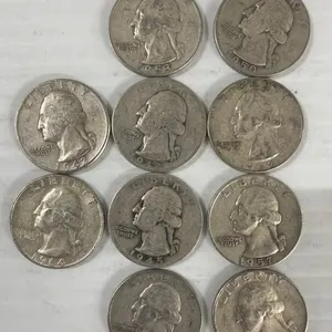10 WASHINGTON QUARTERS 90%SILVER