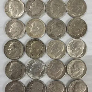20 ROOSEVELT DIMES 90% SILVER