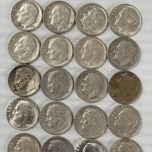20 ROOSEVELT DIMES 90% SILVER