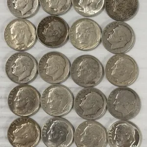 20 ROOSEVELT DIMES 90% SILVER