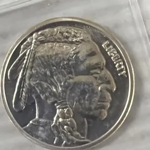 1 OZ. SILVER BUFFALO IN FLIP