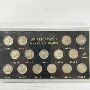 1941-45 SILVER MERCURY DIME SET 15 PCS.