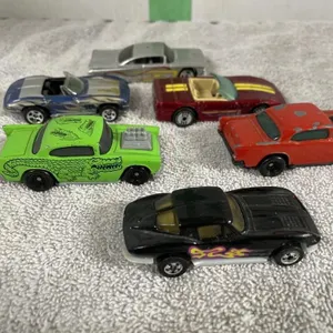 Six Hotwheels - 2 -57 Chevys, 65 Corvette