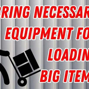Bring Helpers and Supplies