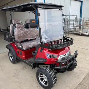 Unused Red Electric 4 Wheel Golf Cart