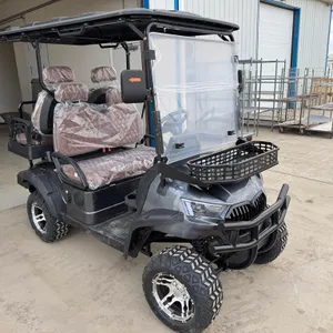 Unused Charcoal Electric 4 Wheel Golf Cart
