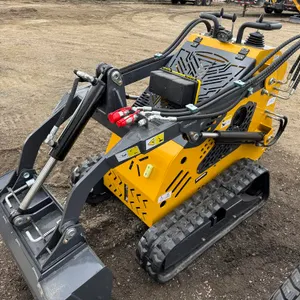 Unused Yellow Stand-On Gas Skid Steer Loader SSL60