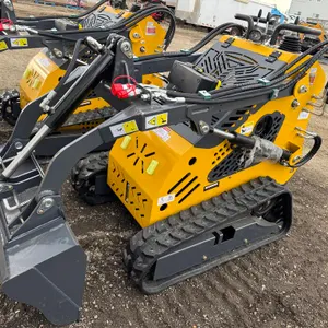 Unused Yellow Stand-On Gas Skid Steer Loader SSL60
