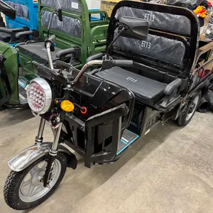 Unused Black 3 Wheel Electric Tricycle Model ET13