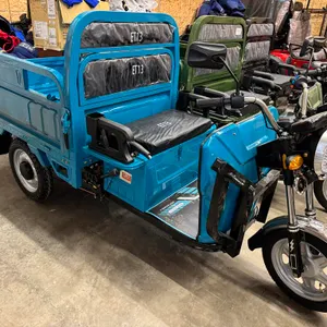 Unused Blue 3 Wheel Electric Tricycle Model ET13