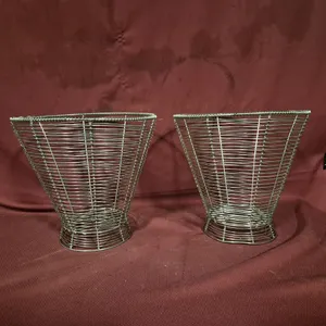 (2) Wire Trash Cans