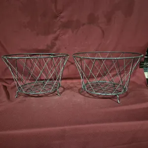 (2) Wire Fruit Baskets