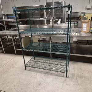 Metro Style 4 Tier Epoxy Coated Shelving Unit - 48" x 24" - NSF Approved