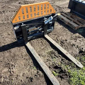 Wolverine Forks with Hydraulic Adjust, 48” Forks, Comes with Hoses and Ends