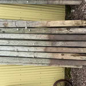 (15) 5”X8’ Wooden Posts, Buying All for One Money