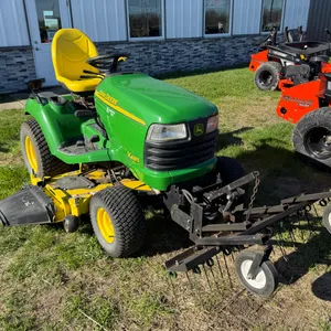 2003 John Deere X485 Lawn Mower with Hydraulic Thatcher Attachment, Approx 1,100 Hours (Hour Meter D