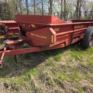 New Holland 185 Manure Spreader, 540 PTO, Poly Floor, Tandem Axle, Slop Gate, Single Rear Beater, Ap