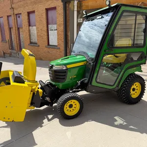 John Deere X739 Lawn Mower, 220 Hours, 4x4, 4 Wheel Steer, John Deere 47” Quick Hitch Snow Blower wi