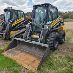2022 New Holland L320 SSL Skid Loader, Cab with AC and Heat, Radio, Hydraulic Quick Attach and Bucke