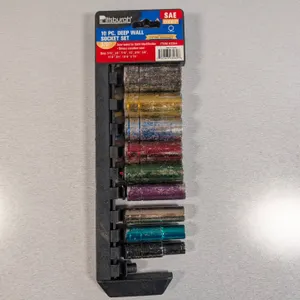 Pittsburg 10 Pc. Deep Wall Socket Set