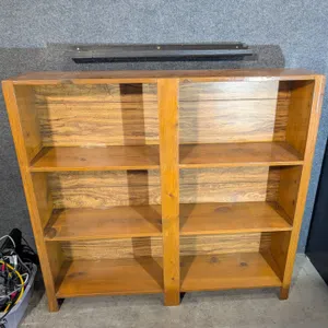 Wooden 3-Shelf Bookcase