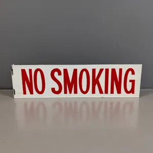 Vintage "No Smoking" Metal Sign