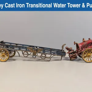 Hubley Cast Iron Transitional Water Tower & Pumper Engine
