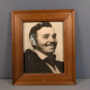 Framed Black and White Photo of Clark Gable