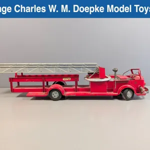 Vintage Charles W. M. Doepke Model Toys Tin Fire Truck