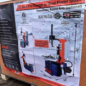 NEW/UNUSED TC28 TILTBACK SEMI-AUTOMATIC TIRE CHANGER, BEADBLASTER & AIRTANK