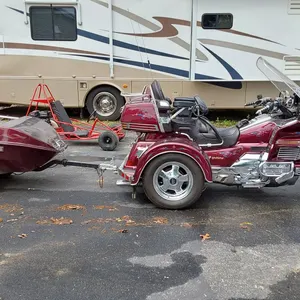 1989 Honda GL1500 Gold Wing Motorcycle And Travel Trailer (NOTE: TRAILER Does NOT Have a Title)