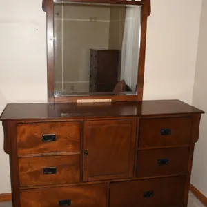 Dresser with Mirror - Measures 61 x 18 x 37.5 With a 35 x 40 Mirror