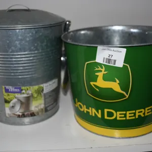 Ice Bucket and John Deere Drink Bucket