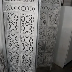 Wood 3 Panel Shabby Chic Changing Screen - Each Panel Measures 20 x 71