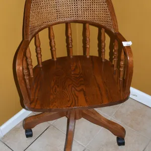 Antique Oak Desk Chair