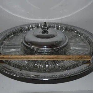 Party Tray, Nut Bowl, and Server