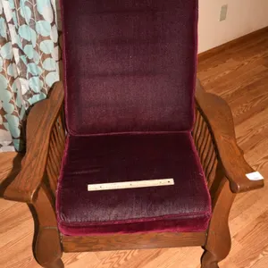 Antique Oak Paw Foot Morris Chair