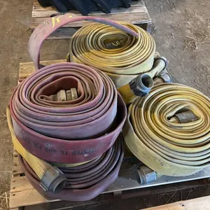 Pallet C water hose (7) rolls of 3” (1) roll of 4”